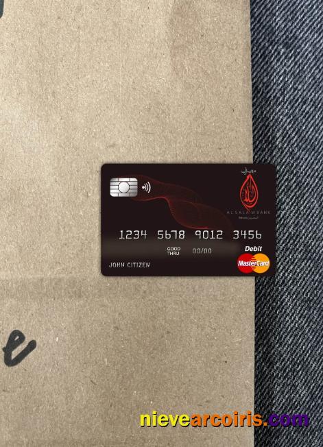 Bahrain Al Salam bank bahrain master card photolook